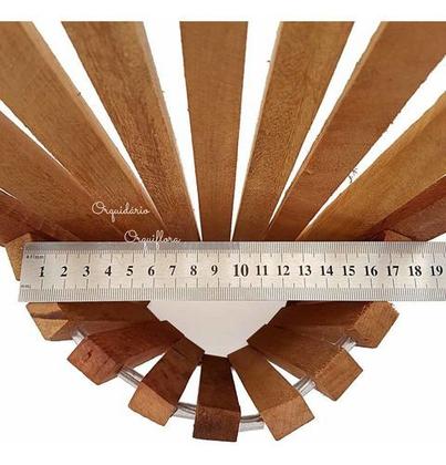 Imagem de Kit 4 Cachepô De Madeira Cônico Tamanho G Para Plantas