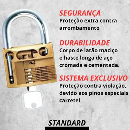 Imagem de Kit 4 Cadeado 40mm Mesmo Segredos Iguais Com 8 Chaves Pado