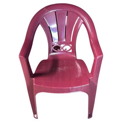 Imagem de Kit 4 Cadeira de Plástico Venezia Poltrona Italiana Com Braços Para Jardim, Eventos, Buffet, Bistrô Capacidade Até 120KG