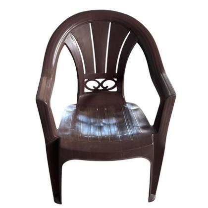 Imagem de Kit 4 Cadeira de Plástico Venezia Poltrona Italiana Com Braços Para Jardim, Eventos, Buffet, Bistrô Capacidade Até 120KG