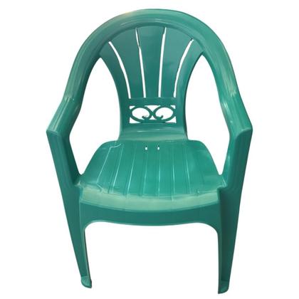 Imagem de Kit 4 Cadeira de Plástico Venezia Poltrona Italiana Com Braços Para Jardim, Eventos, Buffet, Bistrô Capacidade Até 120KG