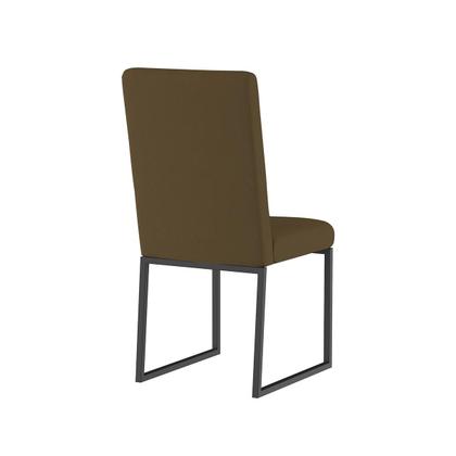 Imagem de Kit 4 Cadeira Estofadas Base de Ferro Preto Para Mesa Jantar