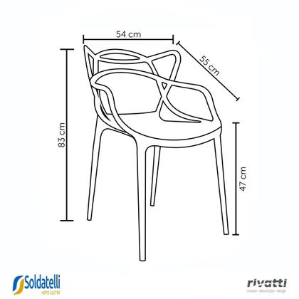 Imagem de Kit 4 Cadeiras Allegra PP Várias Cores - Rivatti