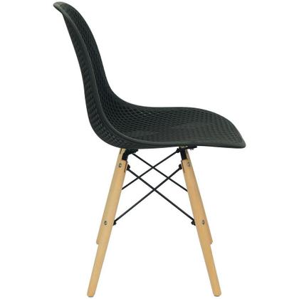 Imagem de Kit 4 Cadeiras Charles Eames Colmeia Eiffel Base Madeira