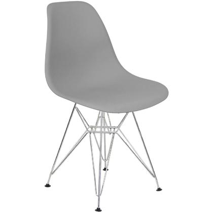 Imagem de Kit 4 Cadeiras Charles Eames Eiffel Base Metal Cromado