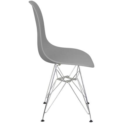 Imagem de Kit 4 Cadeiras Charles Eames Eiffel Base Metal Cromado