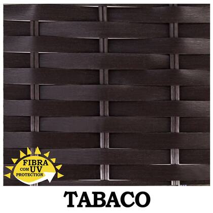 Imagem de Kit 4 Cadeiras com Mesa Salinas, Área de Lazer, Jardim  em Fibra Sintética  - Tabaco -Artesanal