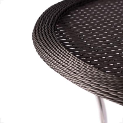 Imagem de Kit 4 Cadeiras De Alumínio E Mesa Com Borda para Área Externa Pinheiro Artesanal