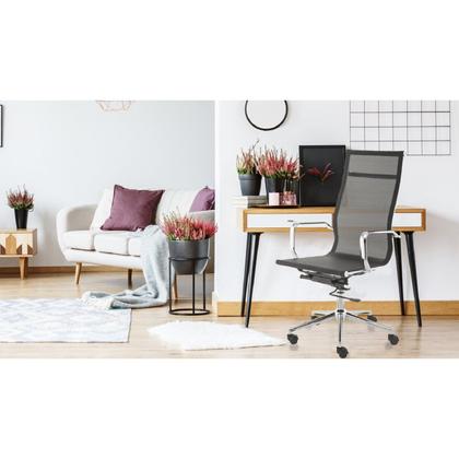 Imagem de Kit 4 Cadeiras de Escritório Presidente Esteirinha em Tela Mesh Sevilha