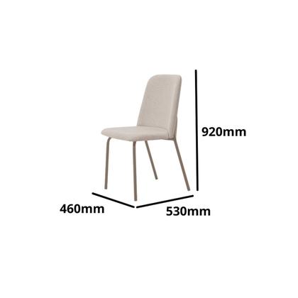 Imagem de Kit 4 Cadeiras de Jantar Aço e Linho California