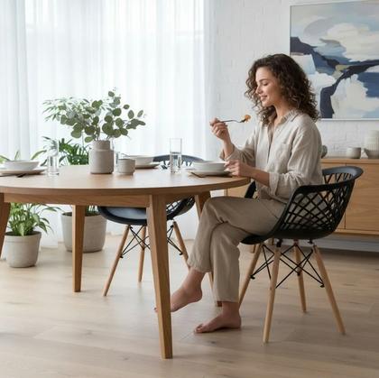 Imagem de Kit 4 Cadeiras de Jantar Eames Web Pé Palito