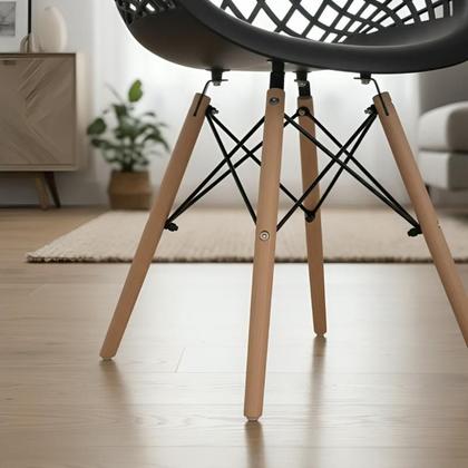 Imagem de Kit 4 Cadeiras de Jantar Eames Web Pé Palito