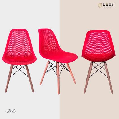 Imagem de Kit 4 Cadeiras Design Charles Eames Eiffel Colmeia