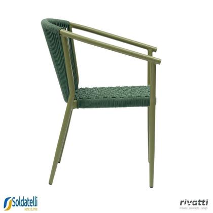 Imagem de Kit 4 Cadeiras Outdoor Oliveta em Alumínio com Corda Náutica em Várias Cores - Rivatti