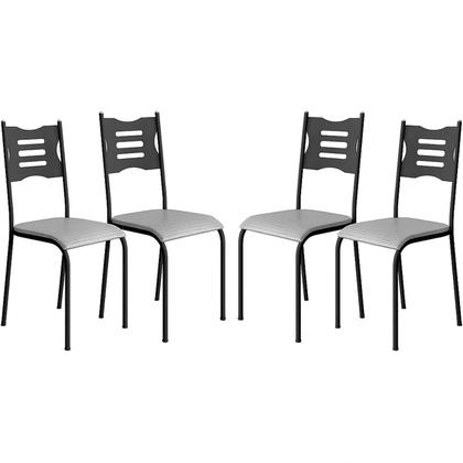 Imagem de Kit 4 Cadeiras para Cozinha e Sala de Jantar 542.slp