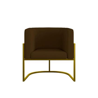 Imagem de Kit 4 Cadeiras Poltrona Lua material sintético Sala Quarto Gold Balaqui