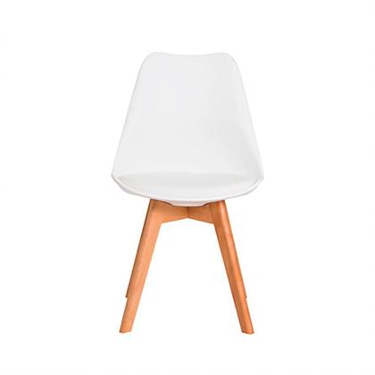 Imagem de Kit 4 Cadeiras Saarinen Branca + Mesa Redonda 70cm Branca