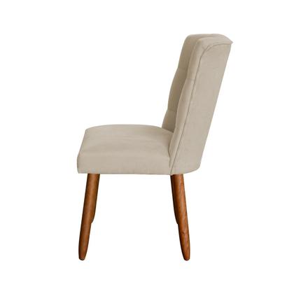 Imagem de Kit 4 Cadeiras Sala de Jantar Cozinha Estofada Paris Reforçada Suede - Twdecora