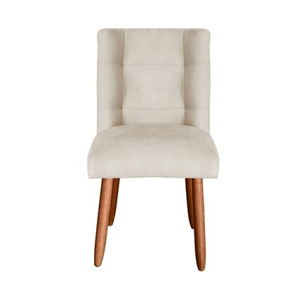 Imagem de Kit 4 Cadeiras Sala de Jantar Cozinha Estofada Paris Reforçada Suede - Twdecora