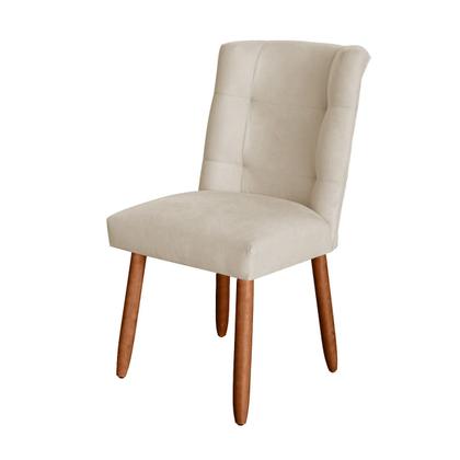 Imagem de Kit 4 Cadeiras Sala de Jantar Cozinha Estofada Paris Reforçada Suede - Twdecora