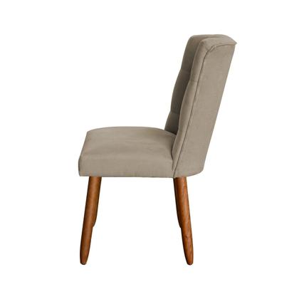 Imagem de Kit 4 Cadeiras Sala de Jantar Cozinha Estofada Paris Reforçada Suede - Twdecora