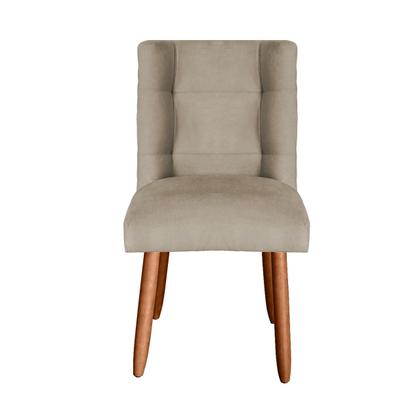 Imagem de Kit 4 Cadeiras Sala de Jantar Cozinha Estofada Paris Reforçada Suede - Twdecora