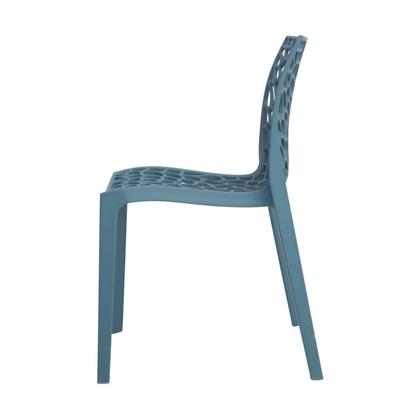 Imagem de Kit 4 Cadeiras Vazada em Polipropileno Gruvyer Espresso Móveis