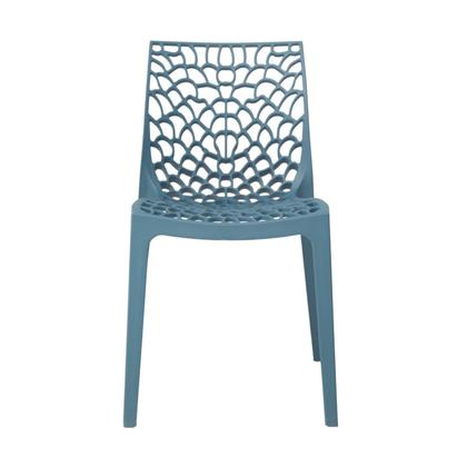 Imagem de Kit 4 Cadeiras Vazada em Polipropileno Gruvyer Espresso Móveis