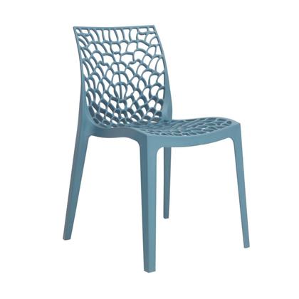 Imagem de Kit 4 Cadeiras Vazada em Polipropileno Gruvyer Espresso Móveis