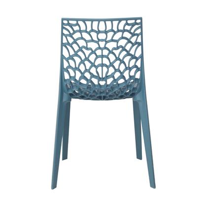 Imagem de Kit 4 Cadeiras Vazada em Polipropileno Gruvyer Espresso Móveis