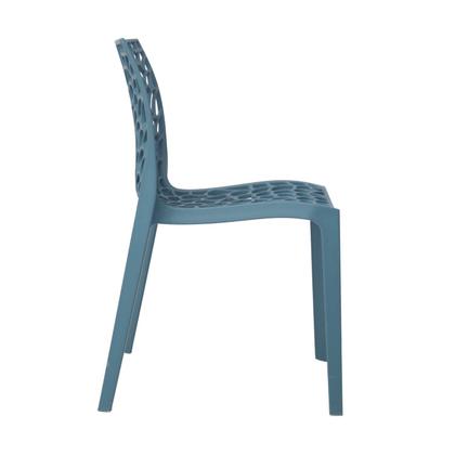 Imagem de Kit 4 Cadeiras Vazada em Polipropileno Gruvyer Espresso Móveis