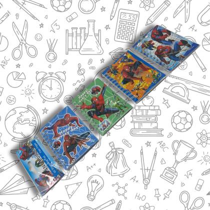 Imagem de Kit 4 Caderninhos Bloco de Notas Homem-Aranha