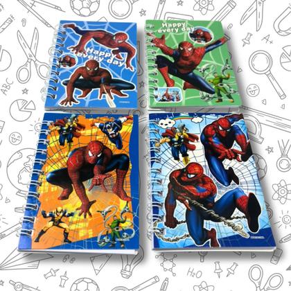 Imagem de Kit 4 Caderninhos Bloco de Notas Homem-Aranha