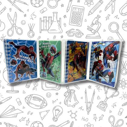 Imagem de Kit 4 Caderninhos Bloco de Notas Homem-Aranha