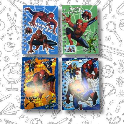 Imagem de Kit 4 Caderninhos Bloco de Notas Homem-Aranha