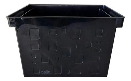 Imagem de Kit 4 Caixa Arquivo Multiuso Larga Pasta Suspensa Dello Preto