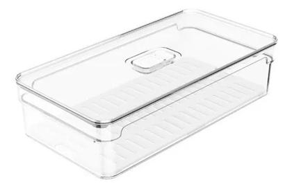 Imagem de Kit 4 Caixa Organizadora Geladeira Frutas Verduras Legumes