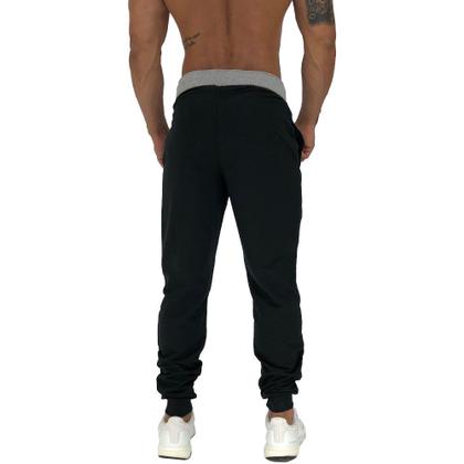 Imagem de Kit 4 Calças Masculina MXD Conceito Moletom Slim Fit Cores Básicas