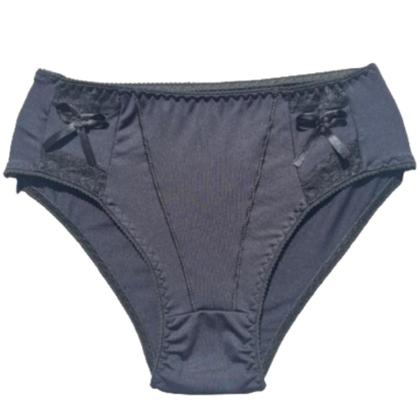 Imagem de Kit 4 Calcinha Feminina Confortável Calçola Lingerie Senhora Cintura Alta Microfibra Langerie