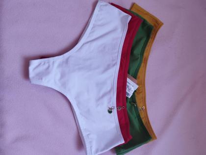 Imagem de Kit 4 calcinha fio larga Diamantes Lingerie TAM G