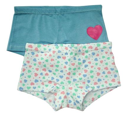 Imagem de Kit 4 Calcinhas Boxer Short Criança Infantil Premium Qualit