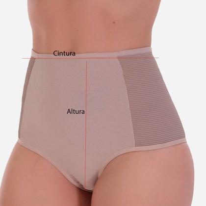Imagem de Kit 4 Calcinhas Cós Alto Modeladora Lote de Cinta Pós Parto de Compressão