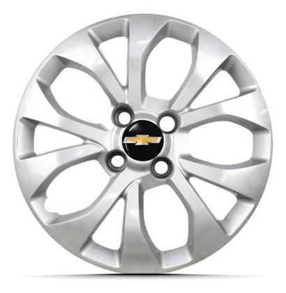 Imagem de Kit 4 Calota Aro 14 Onix Prisma 2017 2018 Á 2020 Com Emblema