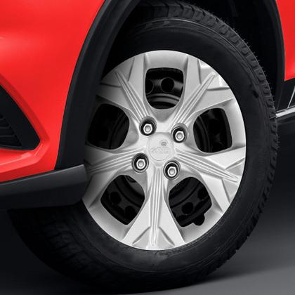 Imagem de Kit 4 Calotas Calota Onix Prisma 2021 Aro 14 Prata Cubo Baixo Grid