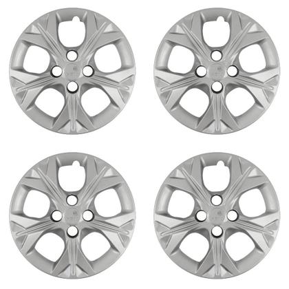 Imagem de Kit 4 Calotas Calota Onix Prisma 2021 Aro 14 Prata Cubo Baixo Grid