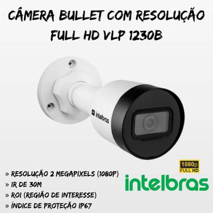 Imagem de Kit 4 câmera intelbras Full Hd Vipc 1230B  Nvd 1404 C/HD 500GB