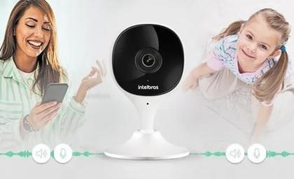 Imagem de Kit 4 Câmeras Externas e internas Wi-fi Nvr 1404 Intelbra 4 Canais C/Hd 1tb