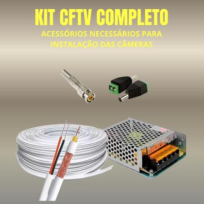 Imagem de Kit 4 Câmeras Intelbras 1120b Full Color Vhd Dvr Mhdx 1104c Colorido 24hrs