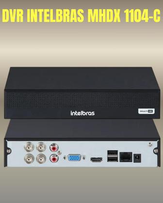 Imagem de Kit 4 Câmeras Intelbras 1120b Full Color Vhd Dvr Mhdx 1104c Colorido 24hrs