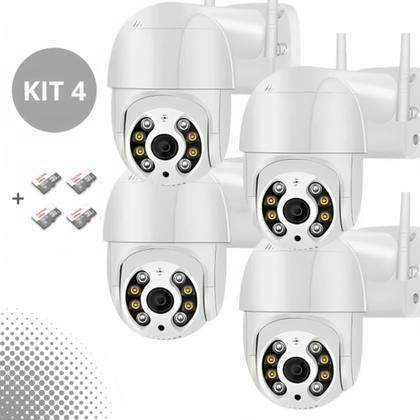 Imagem de Kit 4 Câmeras Ip Wifi A8 Hd Externa Smart App